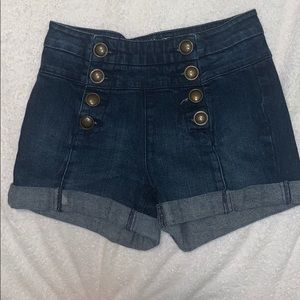Aeropostale Sailor Jean Shorts